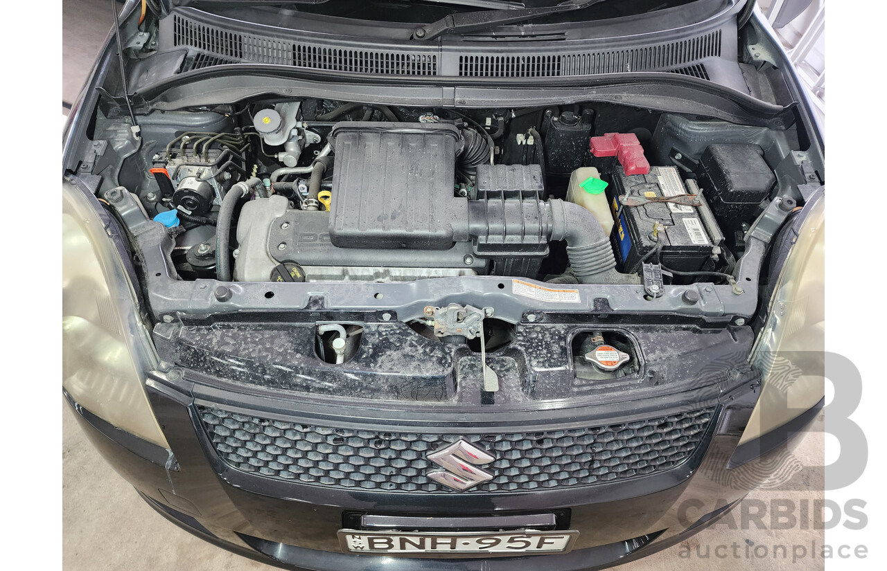 02/2010 Suzuki Swift RE.4 EZ MY07 UPDATE 5d Hatchback Black 1.5L