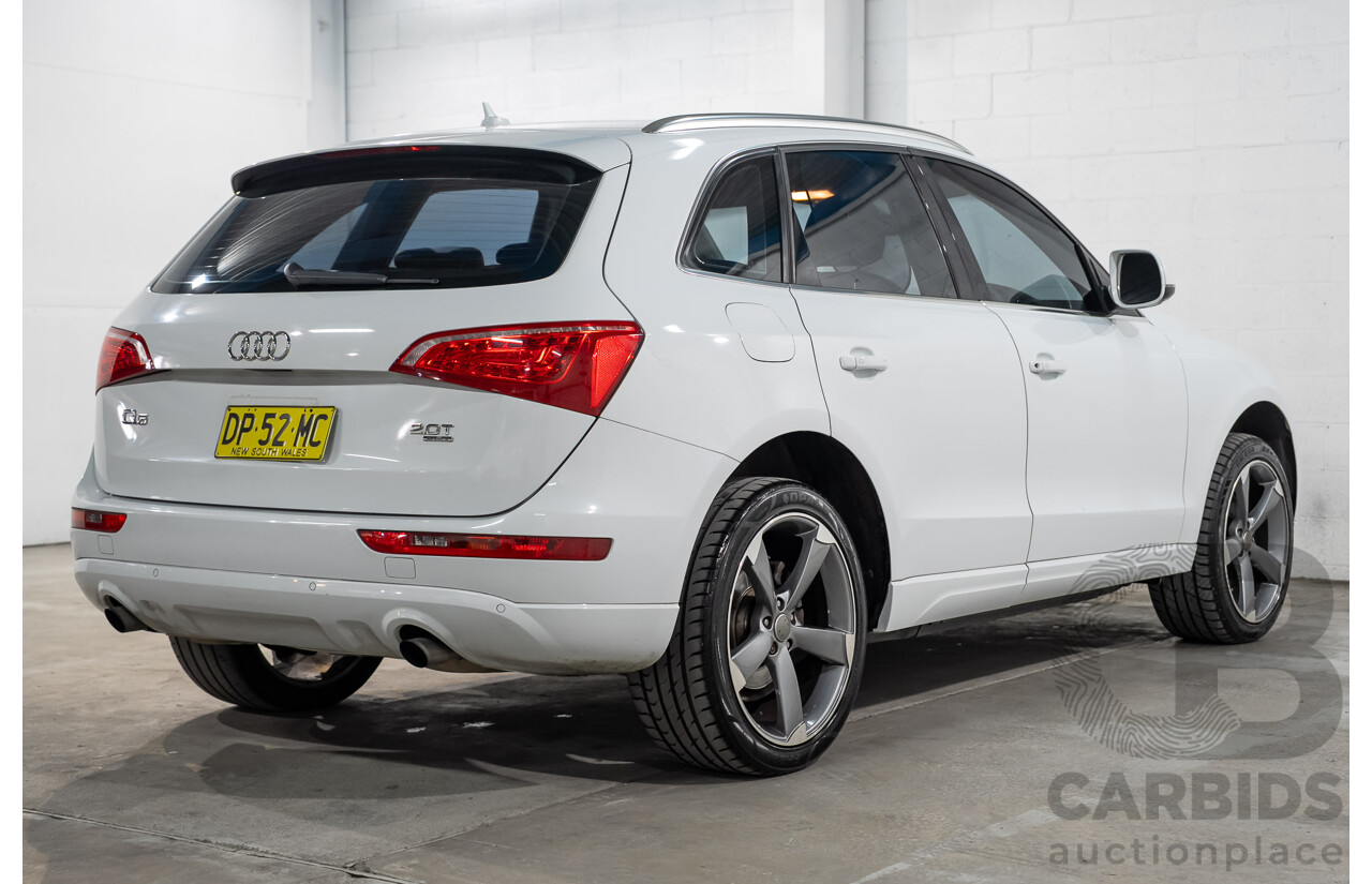 06/2011 Audi Q5 2.0 TFSI Quattro (AWD) 8R MY12 4D Wagon White Turbo 2.0L
