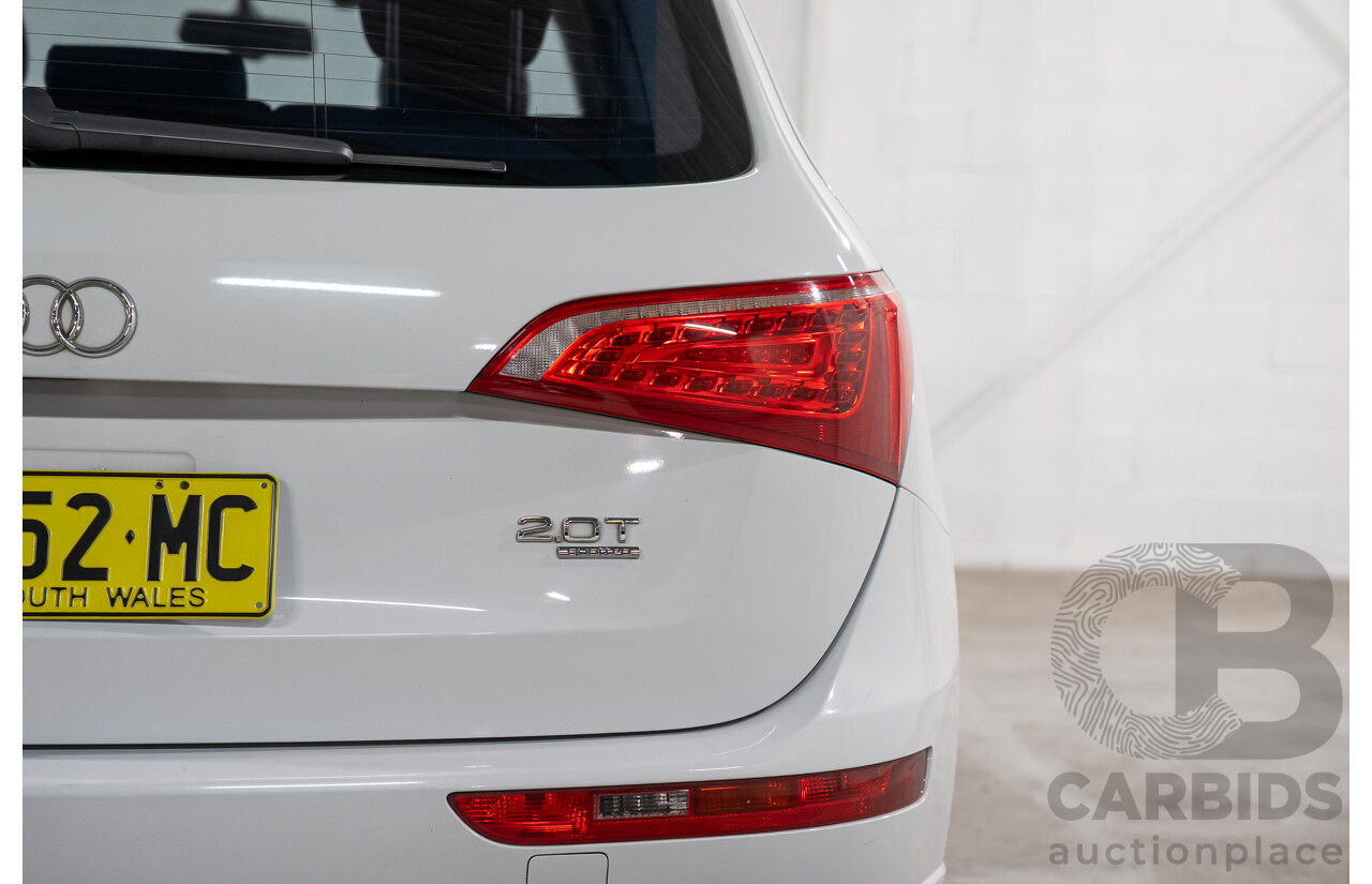 06/2011 Audi Q5 2.0 TFSI Quattro (AWD) 8R MY12 4D Wagon White Turbo 2.0L