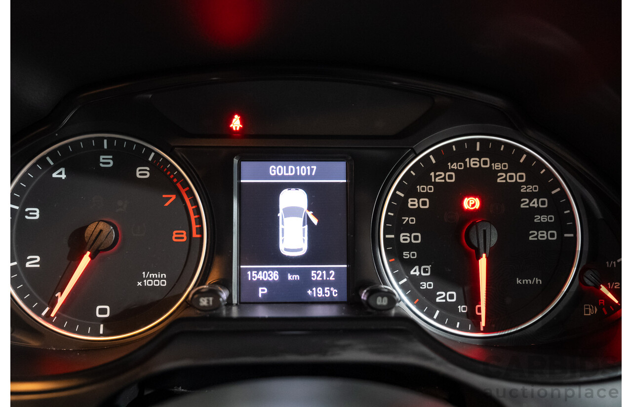 06/2011 Audi Q5 2.0 TFSI Quattro (AWD) 8R MY12 4D Wagon White Turbo 2.0L