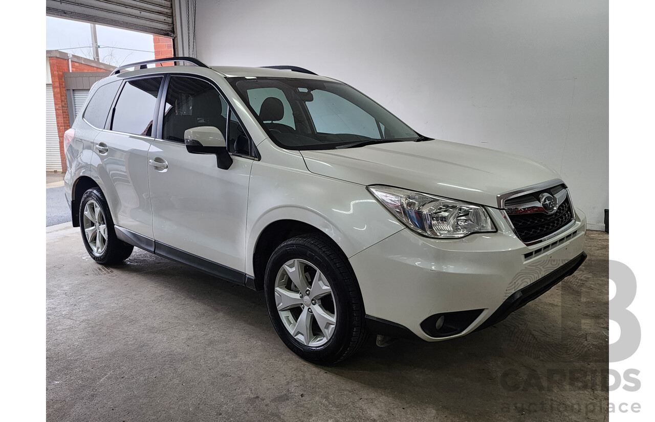 02/2014 Subaru Forester 2.5i-L MY13 4d Wagon White 2.5L