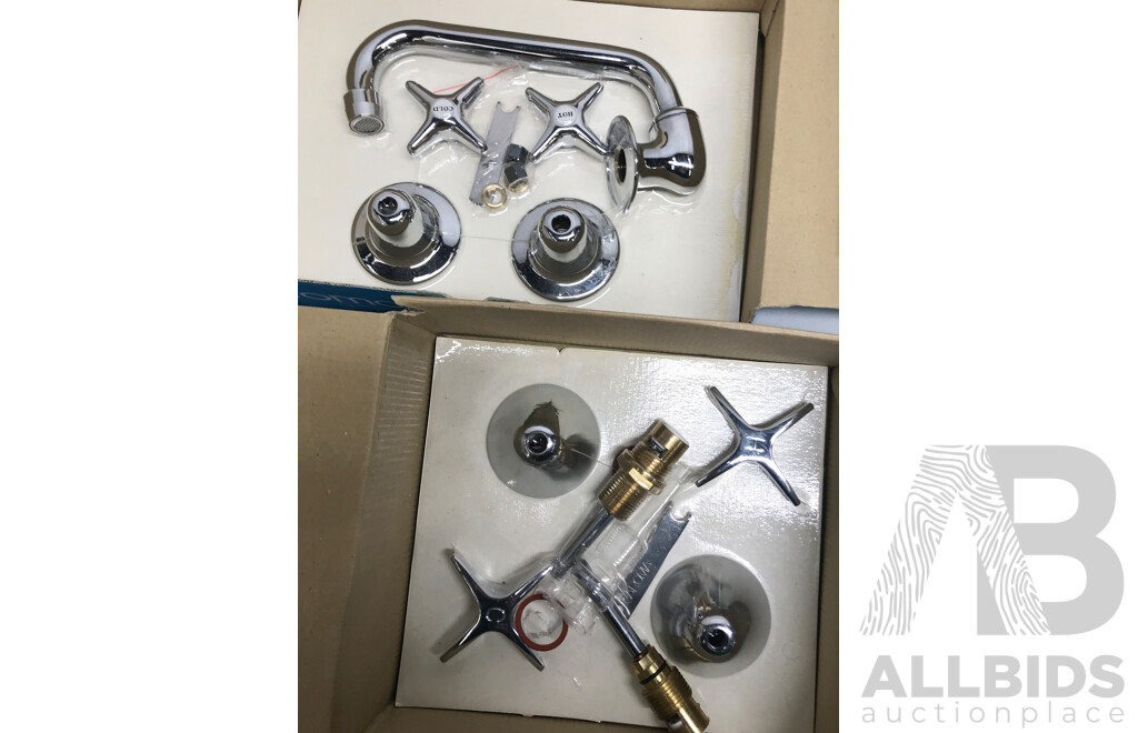 Assorted Caroma Taps Sink and Basin Sets - Lot of 4