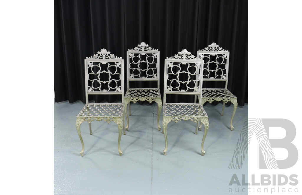 Five Piece Alloy Outdoor Garden Table Set
