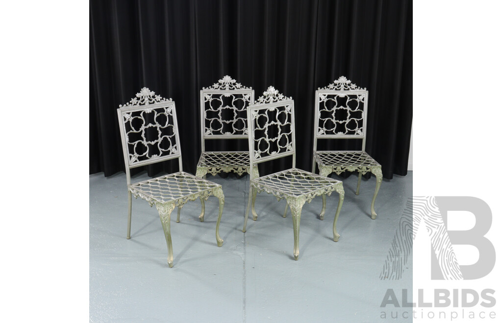 Five Piece Alloy Outdoor Garden Table Set