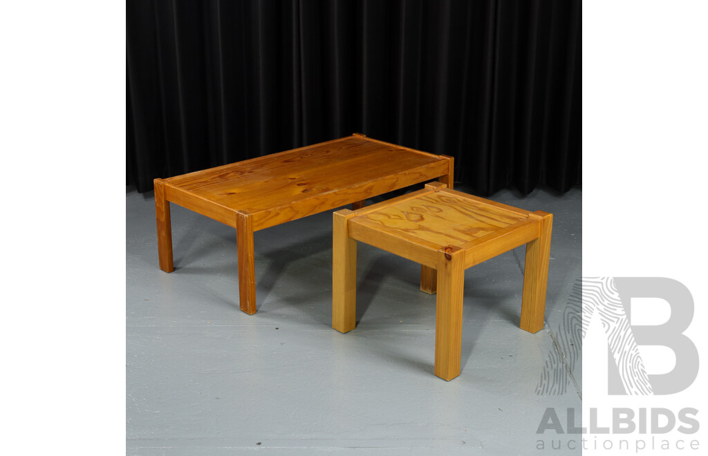 Pair of Pine Coffee Tables