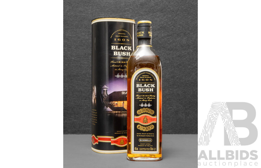 Bushmills Black Bush Finest Irish Whiskey in Presentation Tube