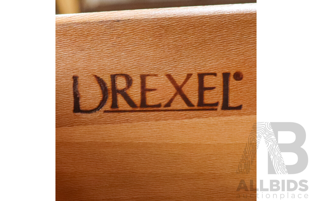 Georgian Style Bookcase with Cabinet Base by Drexel Furniture