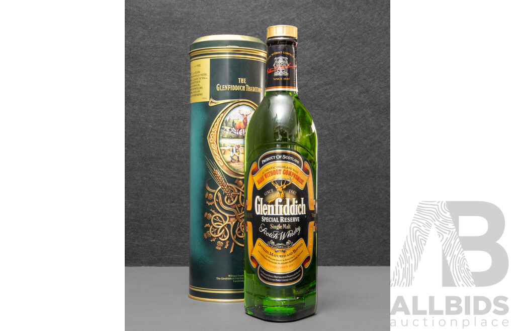Glenfiddich Special Reserve Single Malt Scotch Whisky in Presentation Tube