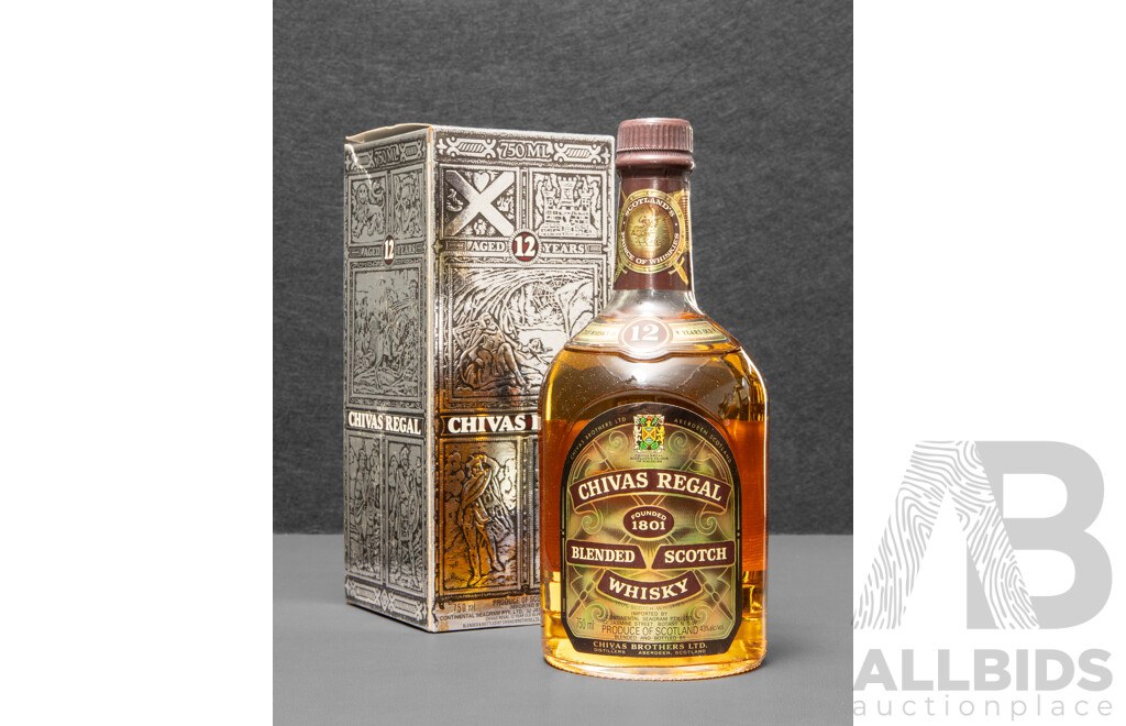 Chivas Regal 12 Year Old Blended Scotch Whisky in Presentation Box