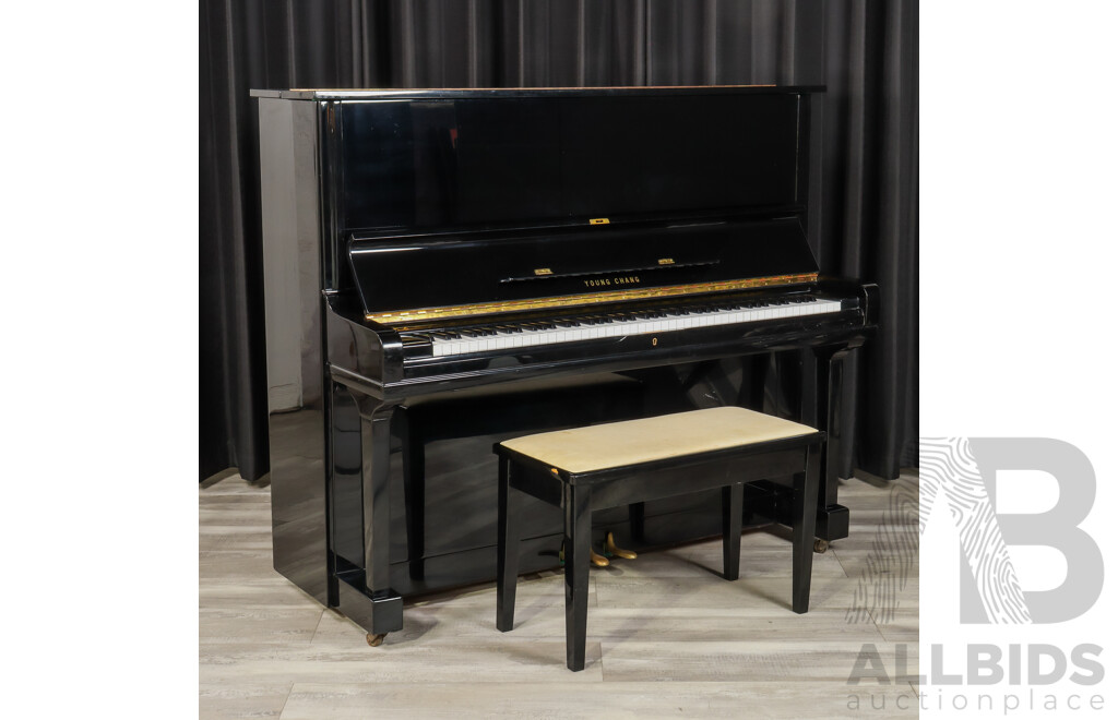 Ebonised Up Right Piano by Young Chang with 88 Keys