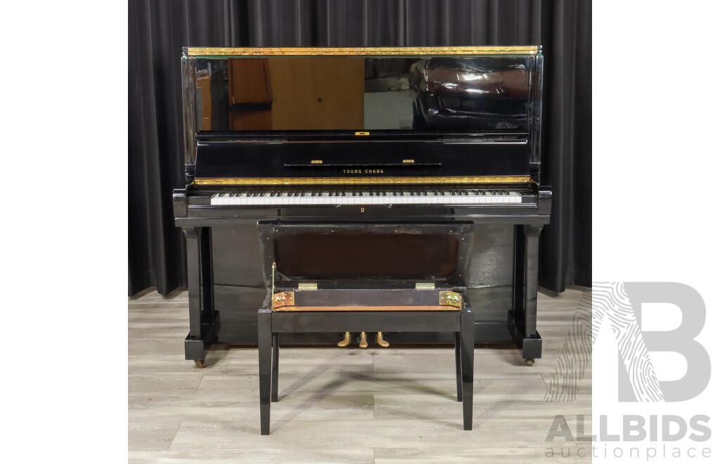 Ebonised Up Right Piano by Young Chang with 88 Keys