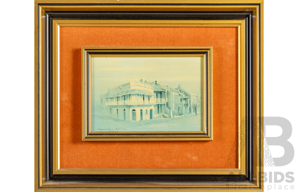 Keith Sanger (20th Century, Australian), Shepherd Street, Redfern & Liverpool Street, Pair of Vintage Prints After Original, 26H x 31W cm (frames) (2)