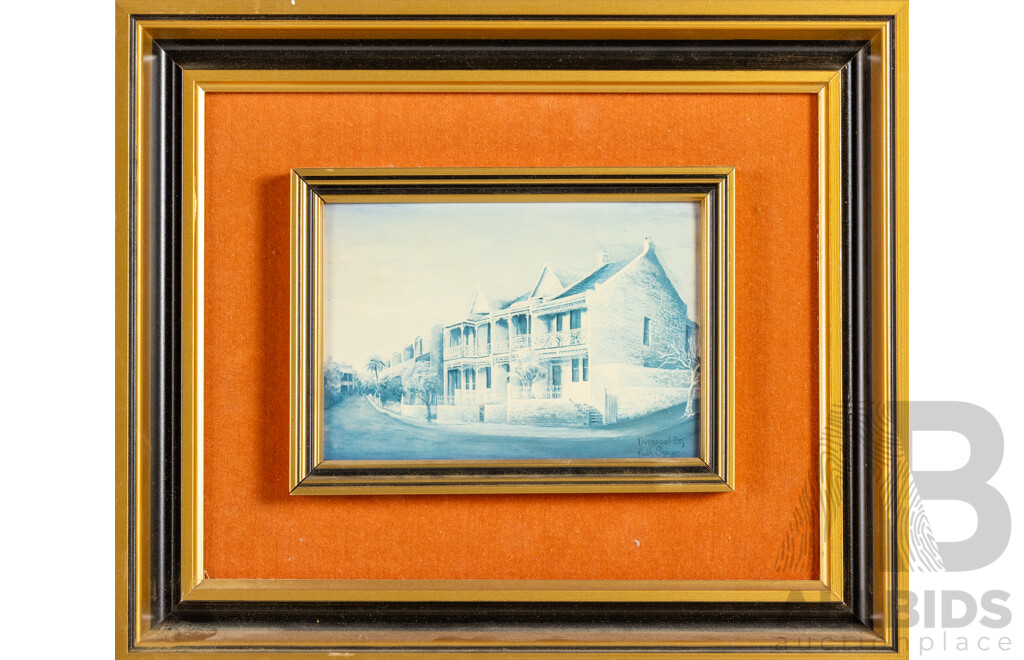 Keith Sanger (20th Century, Australian), Shepherd Street, Redfern & Liverpool Street, Pair of Vintage Prints After Original, 26H x 31W cm (frames) (2)