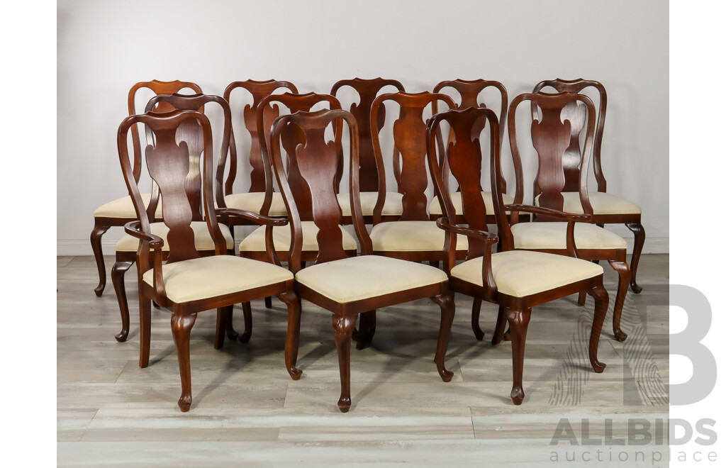Georgian Style Mahogany 13 Piece Dining Suite by Drexel Furniture