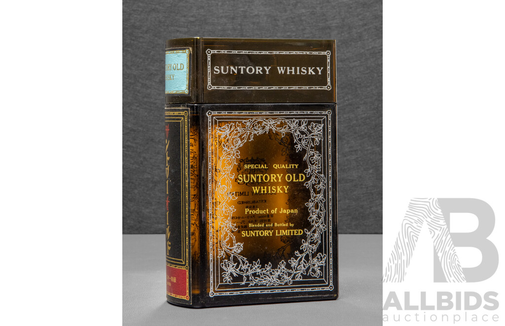 Suntory Special Quality Old Blended Japanese Whisky in Book Presentation Decanter