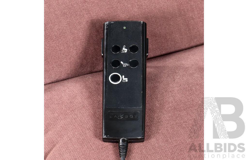 Brown Fabric Electric Recliner