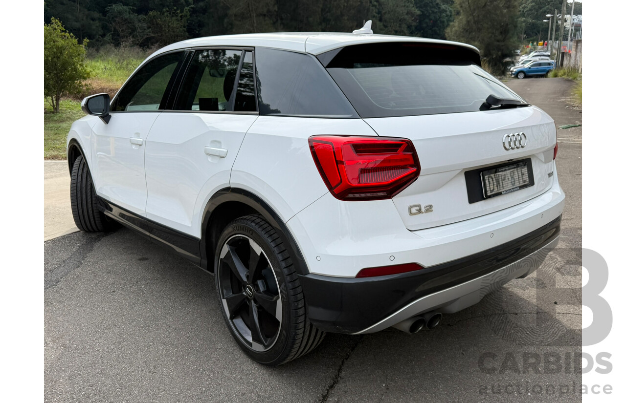 06/2018 Audi Q2 1.4 TFSI DESIGN FWD GA 4D Wagon White 1.4L