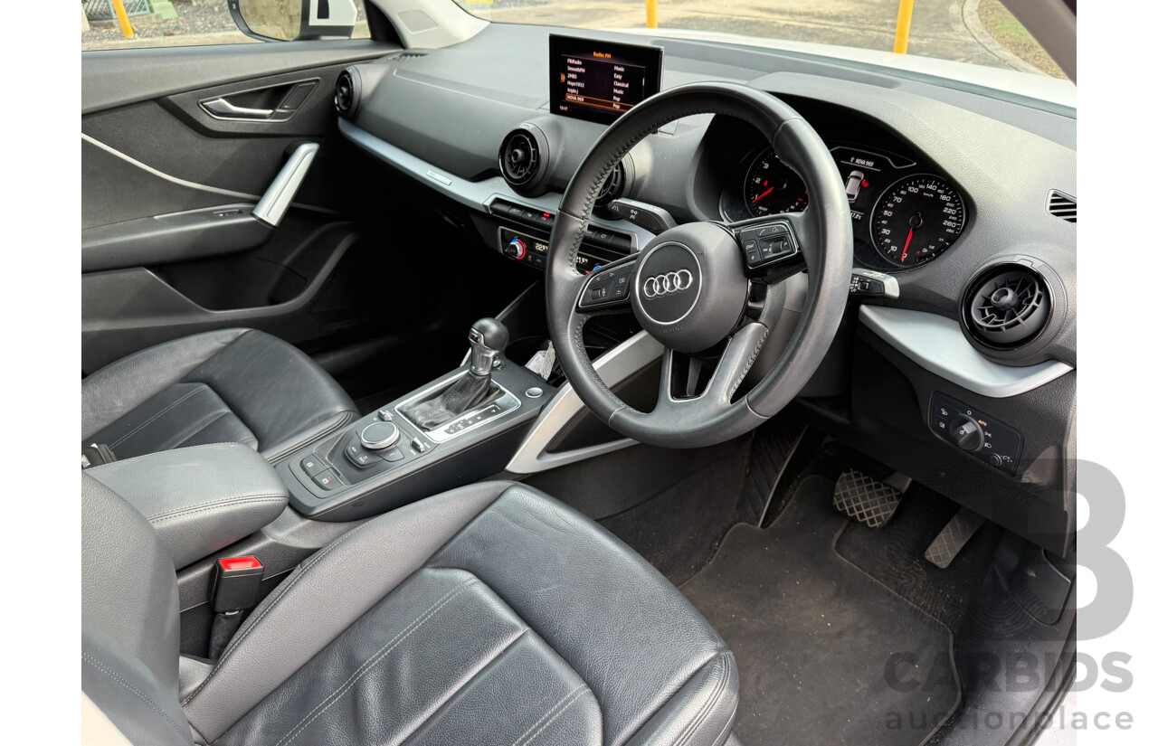 06/2018 Audi Q2 1.4 TFSI DESIGN FWD GA 4D Wagon White 1.4L