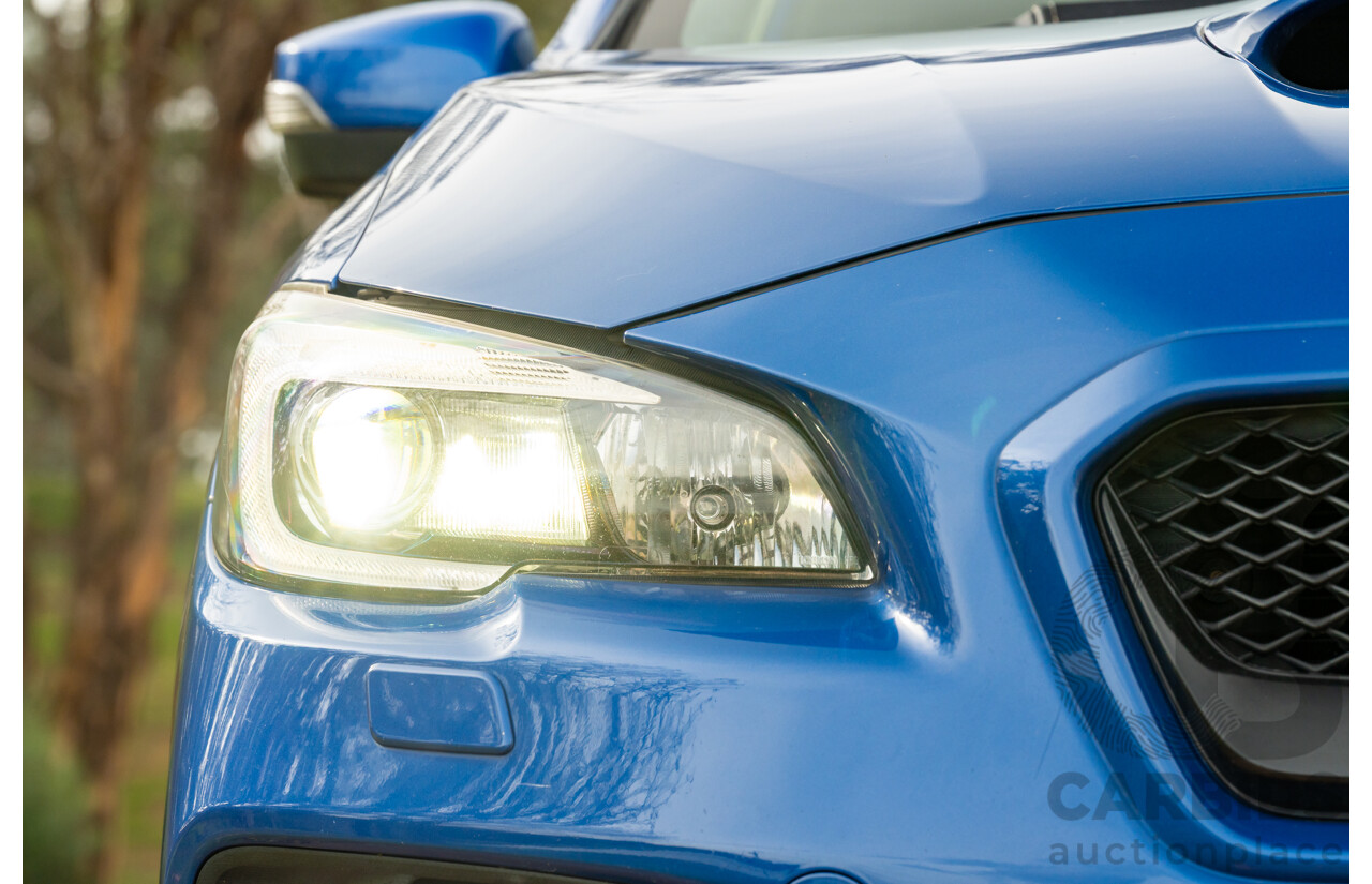 07/2017 Subaru WRX STI Premium (AWD) MY17 4D Sedan Lapis Blue Turbo 2.5L