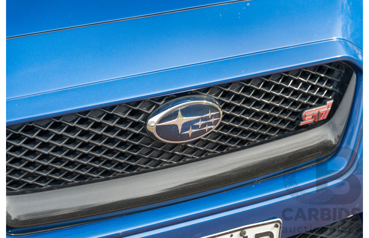 07/2017 Subaru WRX STI Premium (AWD) MY17 4D Sedan Lapis Blue Turbo 2.5L