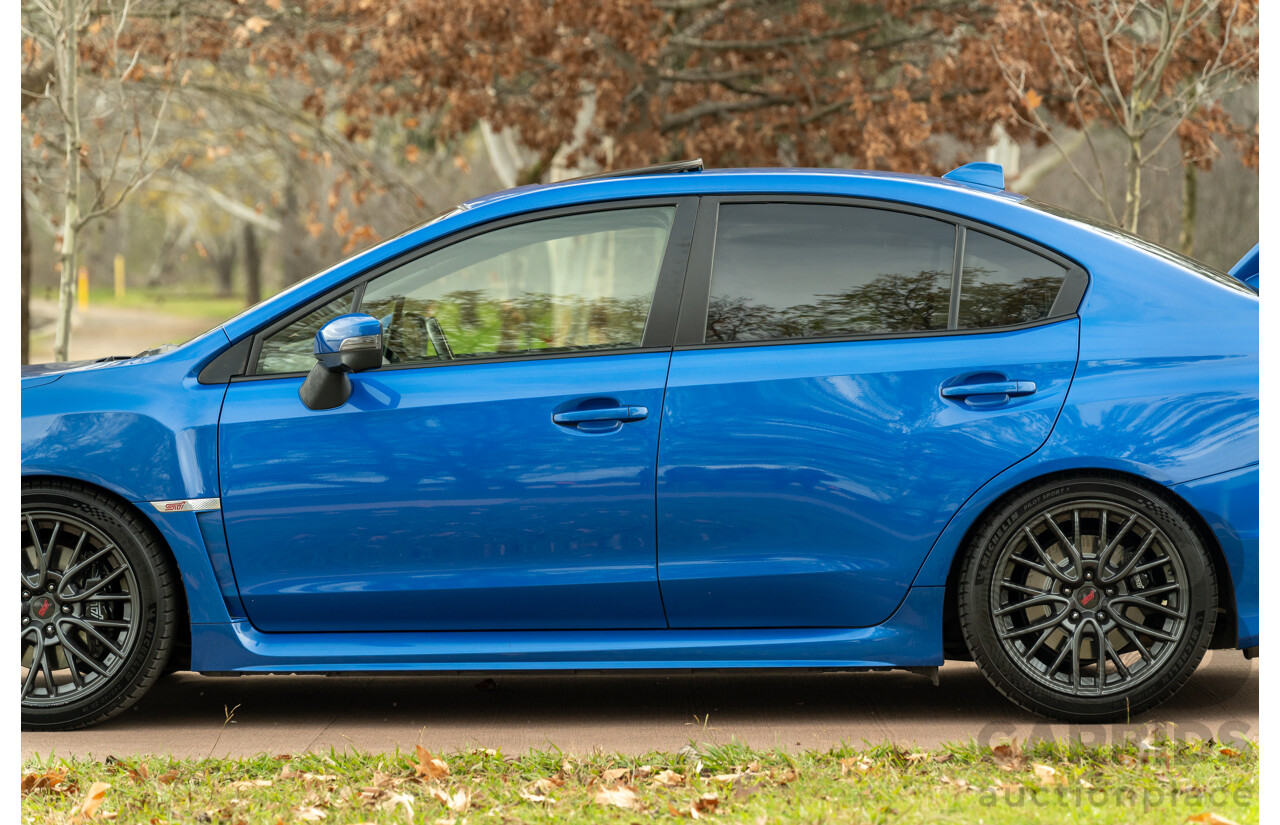 07/2017 Subaru WRX STI Premium (AWD) MY17 4D Sedan Lapis Blue Turbo 2.5L