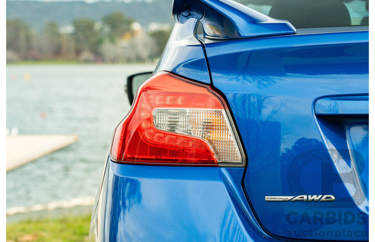 07/2017 Subaru WRX STI Premium (AWD) MY17 4D Sedan Lapis Blue Turbo 2.5L