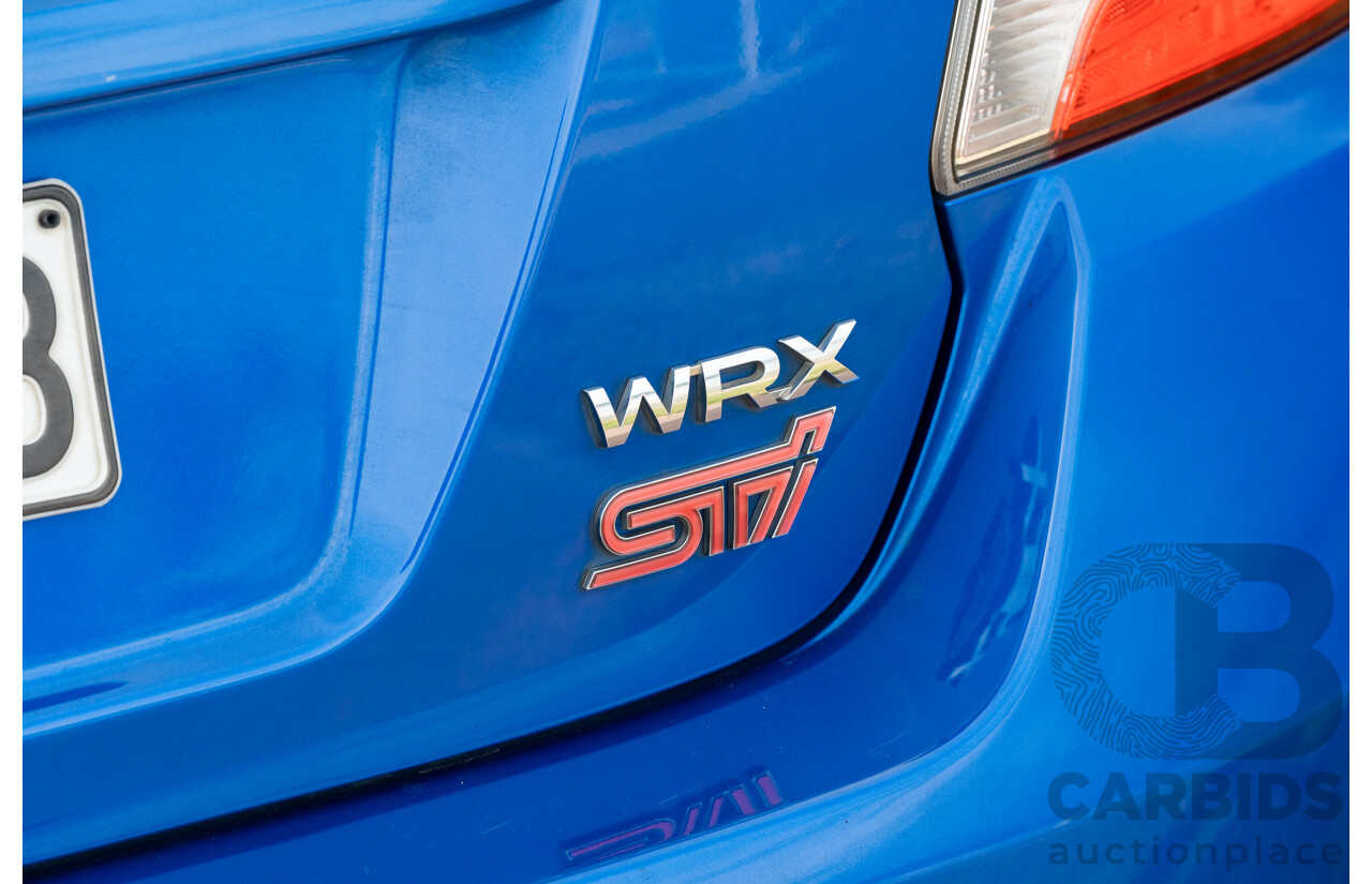 07/2017 Subaru WRX STI Premium (AWD) MY17 4D Sedan Lapis Blue Turbo 2.5L