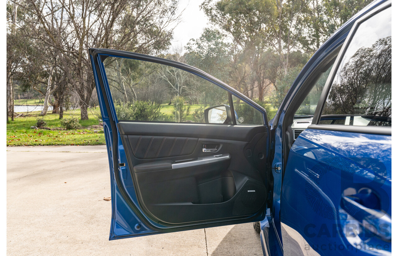 07/2017 Subaru WRX STI Premium (AWD) MY17 4D Sedan Lapis Blue Turbo 2.5L