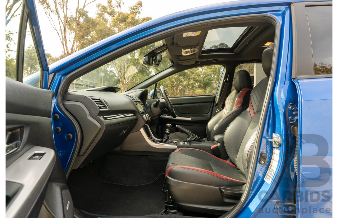 07/2017 Subaru WRX STI Premium (AWD) MY17 4D Sedan Lapis Blue Turbo 2.5L