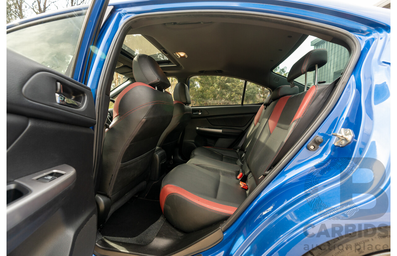 07/2017 Subaru WRX STI Premium (AWD) MY17 4D Sedan Lapis Blue Turbo 2.5L