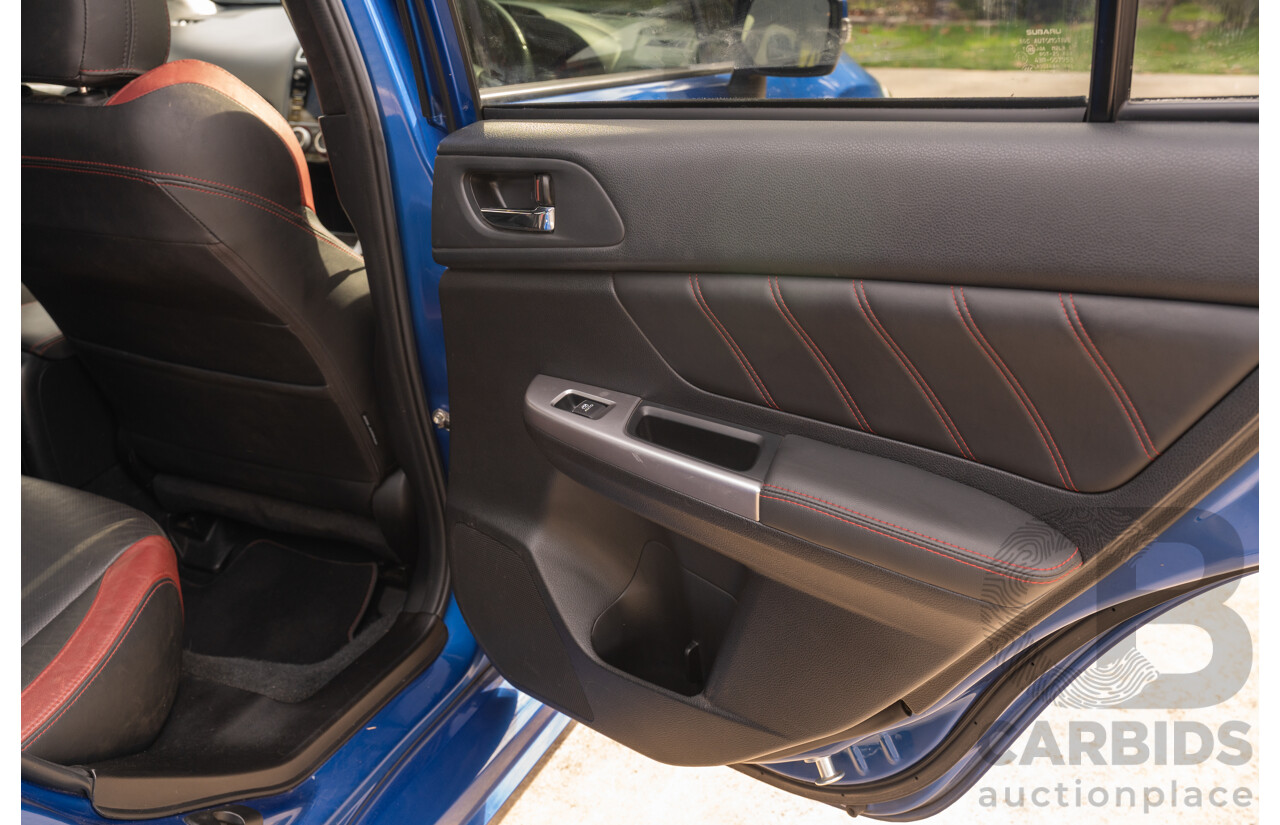 07/2017 Subaru WRX STI Premium (AWD) MY17 4D Sedan Lapis Blue Turbo 2.5L