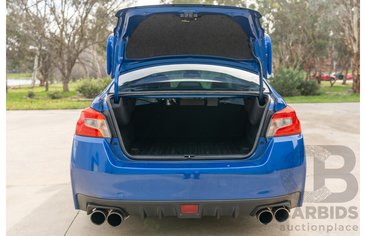 07/2017 Subaru WRX STI Premium (AWD) MY17 4D Sedan Lapis Blue Turbo 2.5L