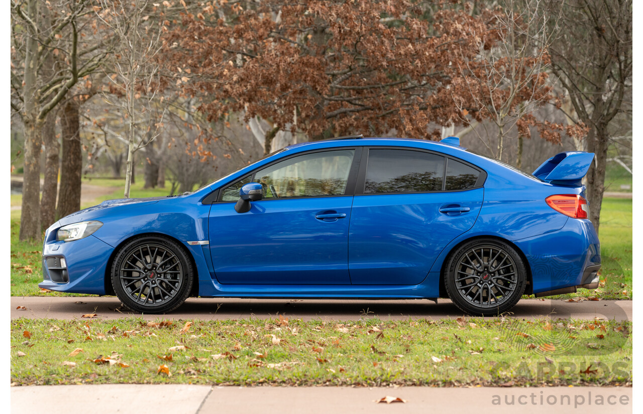 07/2017 Subaru WRX STI Premium (AWD) MY17 4D Sedan Lapis Blue Turbo 2.5L