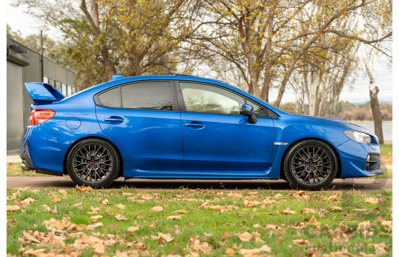 07/2017 Subaru WRX STI Premium (AWD) MY17 4D Sedan Lapis Blue Turbo 2.5L