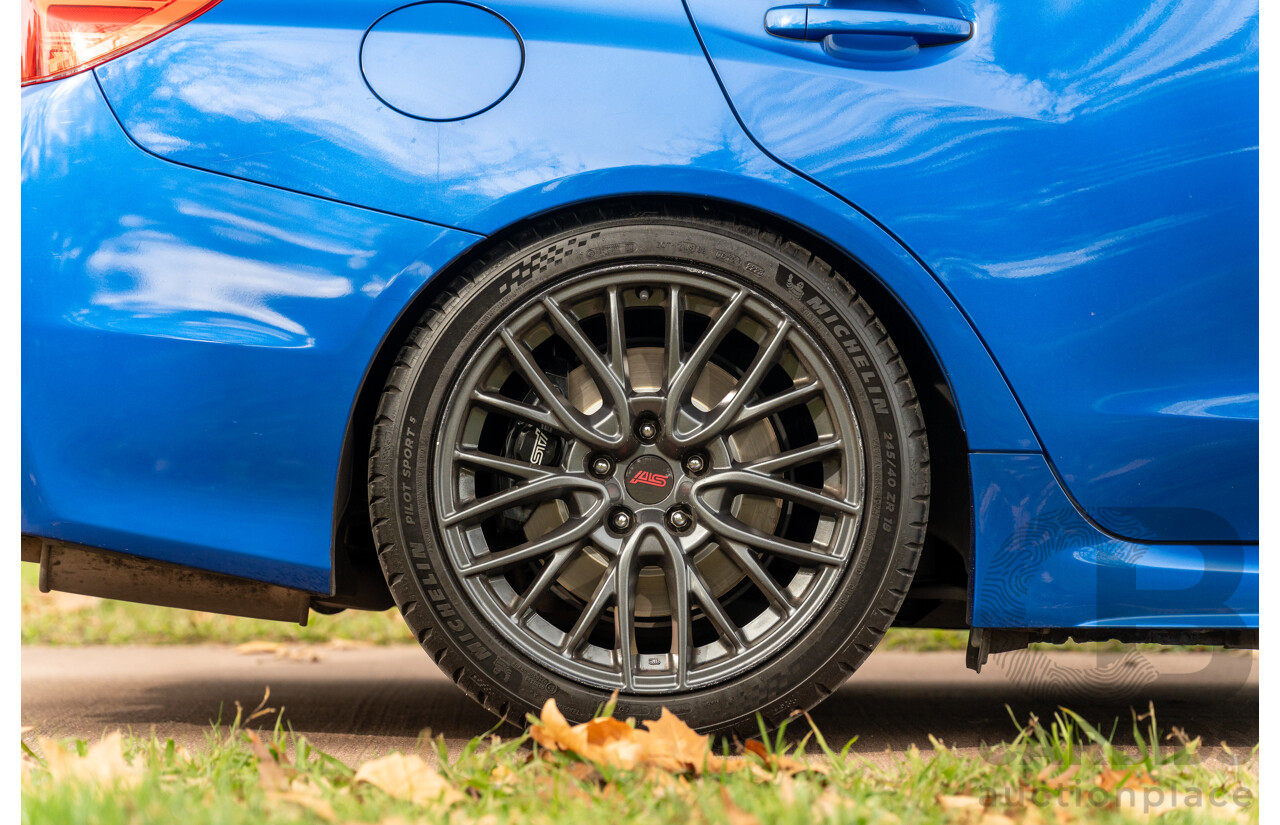 07/2017 Subaru WRX STI Premium (AWD) MY17 4D Sedan Lapis Blue Turbo 2.5L