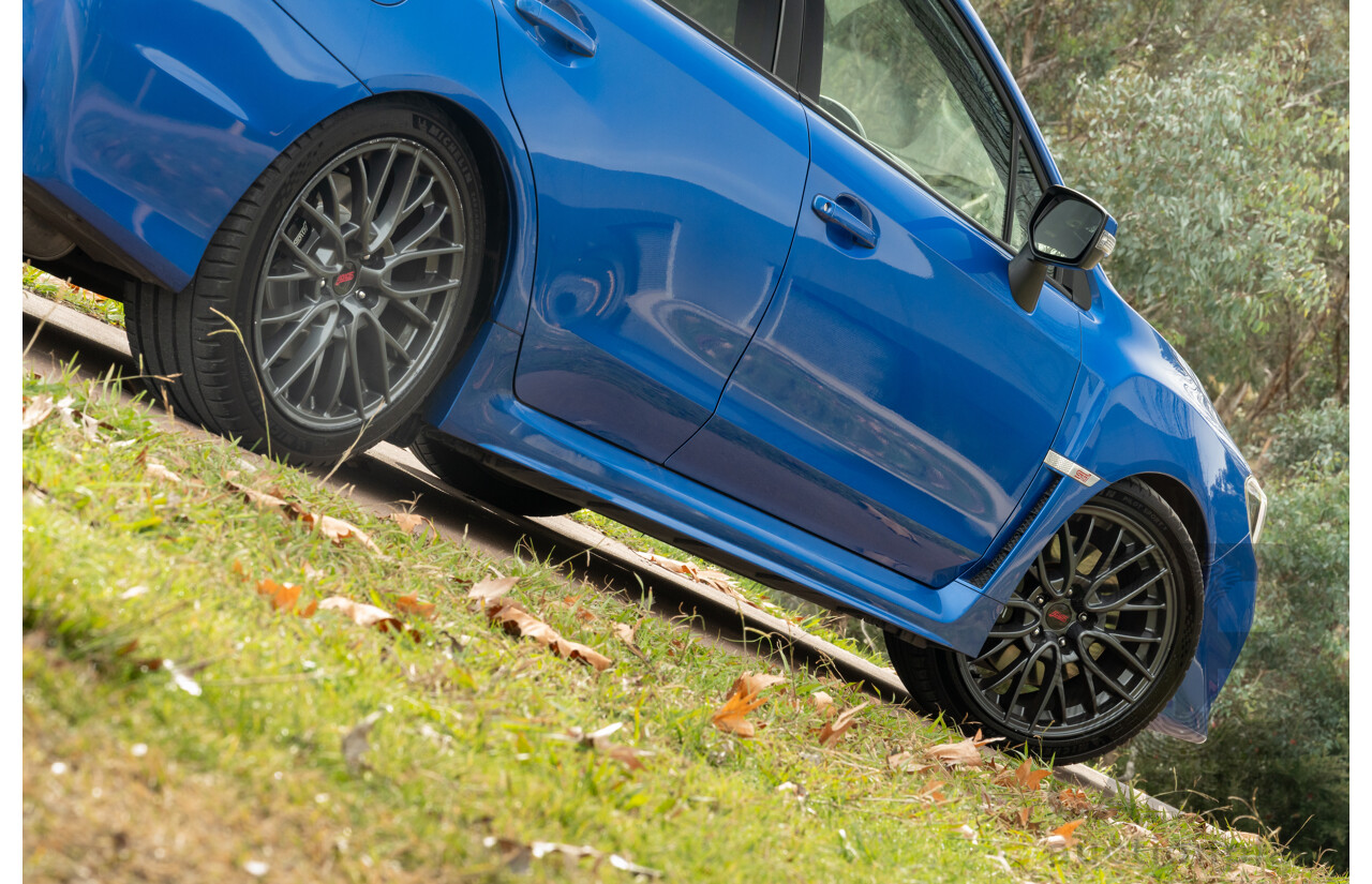 07/2017 Subaru WRX STI Premium (AWD) MY17 4D Sedan Lapis Blue Turbo 2.5L