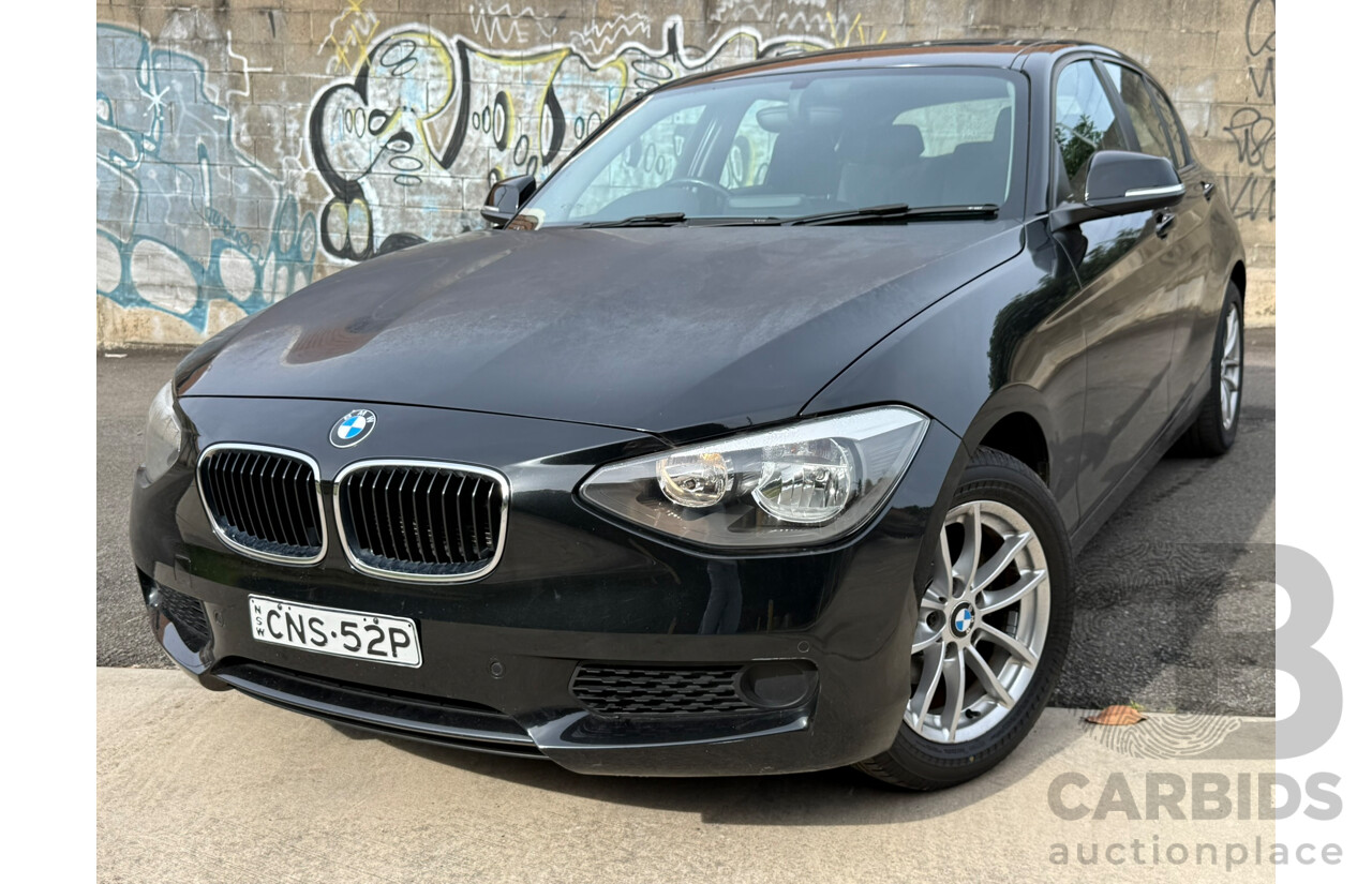 05/2013 Bmw 1 16i RWD F20 5D Hatchback Black 1.6L
