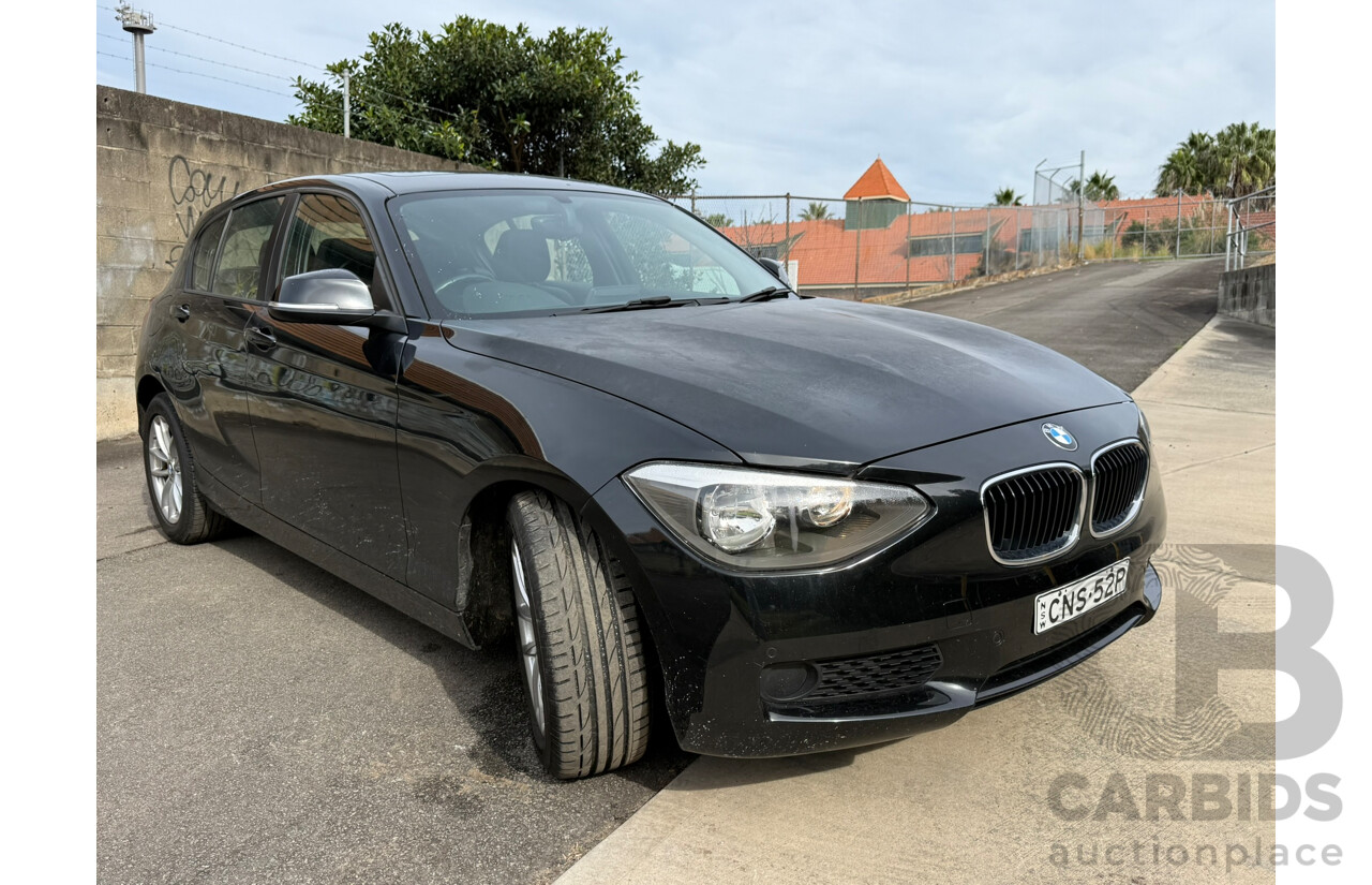 05/2013 Bmw 1 16i RWD F20 5D Hatchback Black 1.6L
