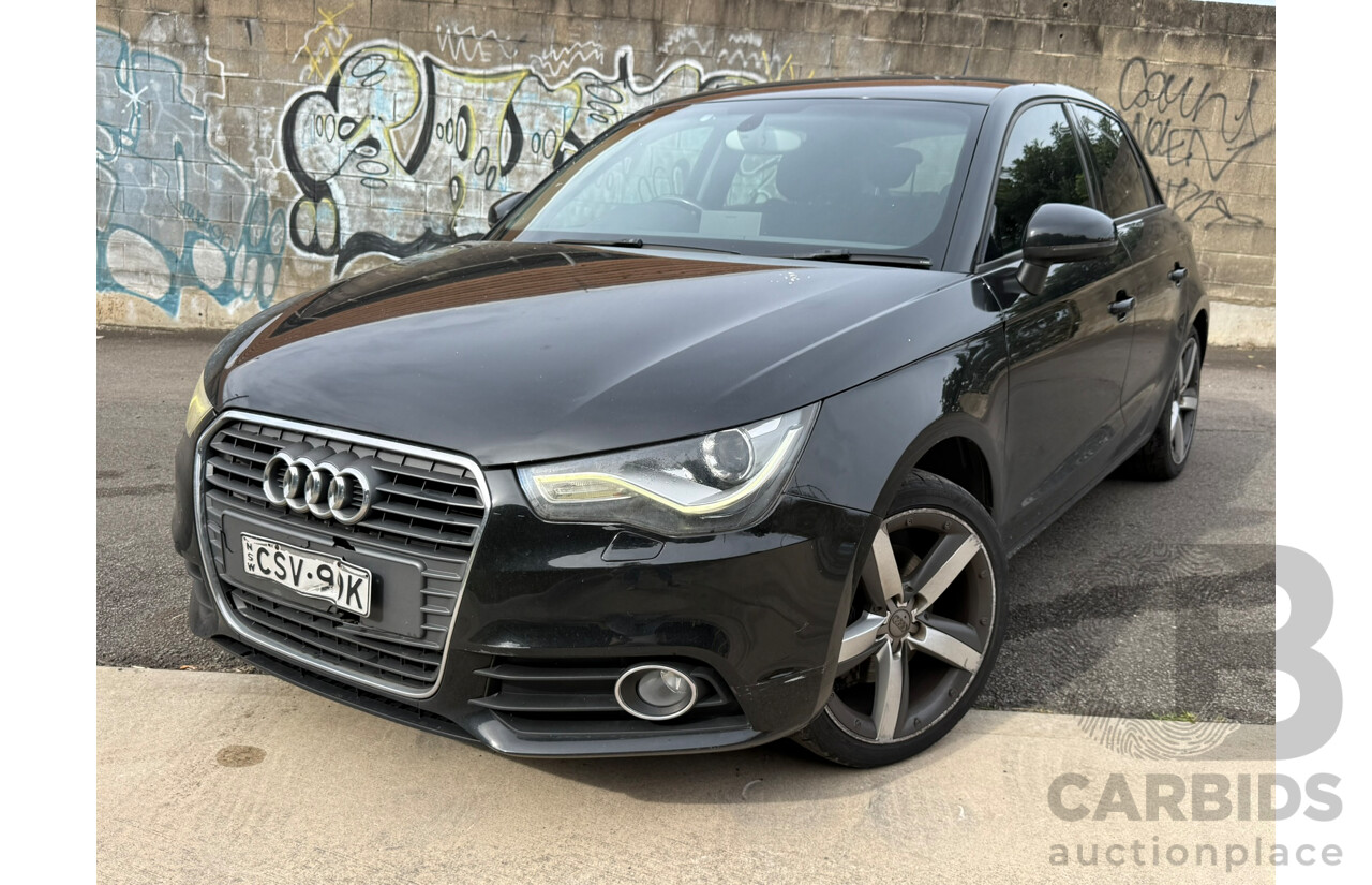 03/2014 Audi A1 SPORTBACK 1.4 TFSI AMBITION FWD 8X MY14 5D Hatchback Black 1.4L