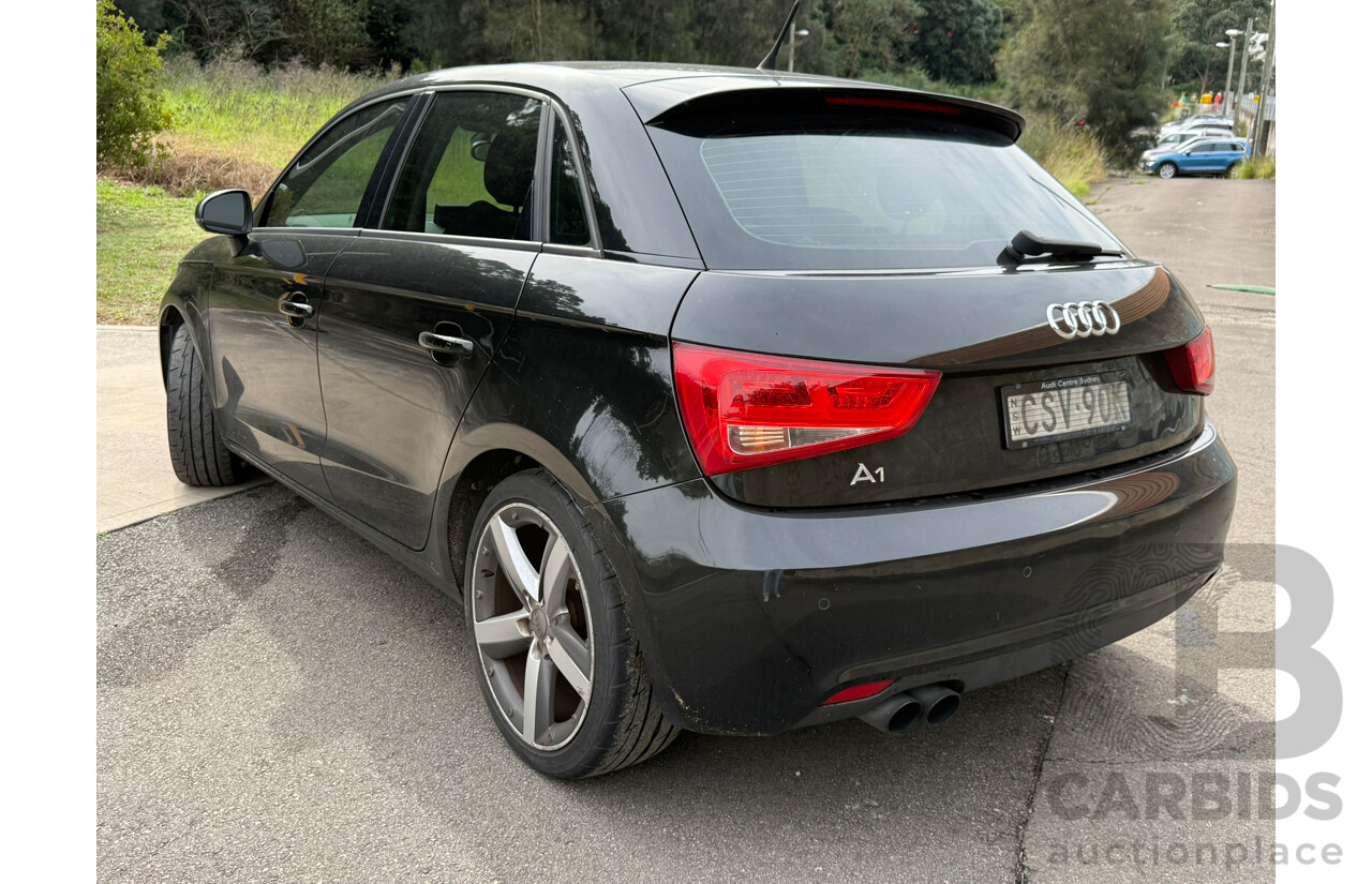 03/2014 Audi A1 SPORTBACK 1.4 TFSI AMBITION FWD 8X MY14 5D Hatchback Black 1.4L