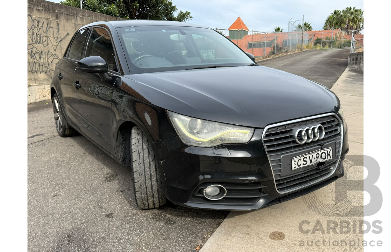 03/2014 Audi A1 SPORTBACK 1.4 TFSI AMBITION FWD 8X MY14 5D Hatchback Black 1.4L