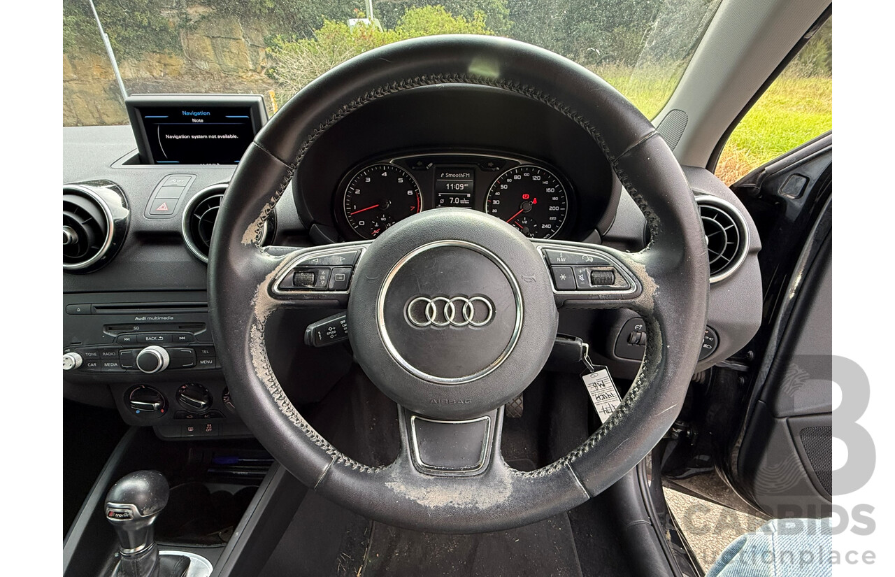 03/2014 Audi A1 SPORTBACK 1.4 TFSI AMBITION FWD 8X MY14 5D Hatchback Black 1.4L