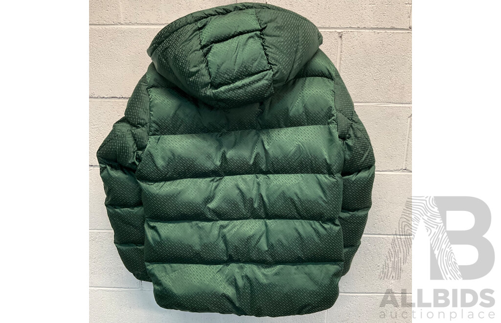 Monogram Jacquard Padded Jacket - Green (size 48) Branded BOSS