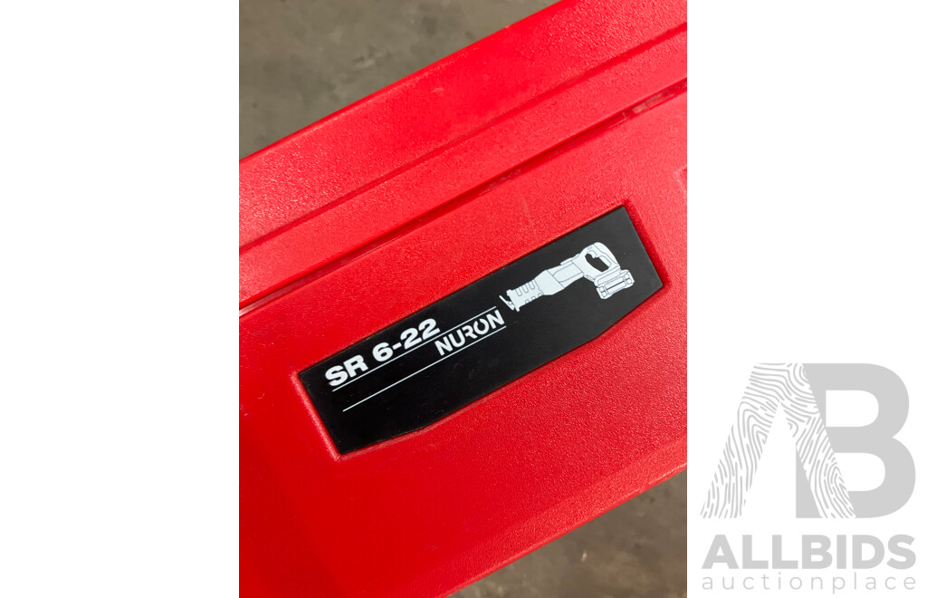 HILTI SR 6-22 Reciprocating Saw Kit, Including 2x Battery and Battery Charger