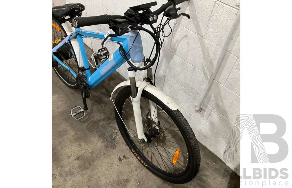 Blue E-Bike