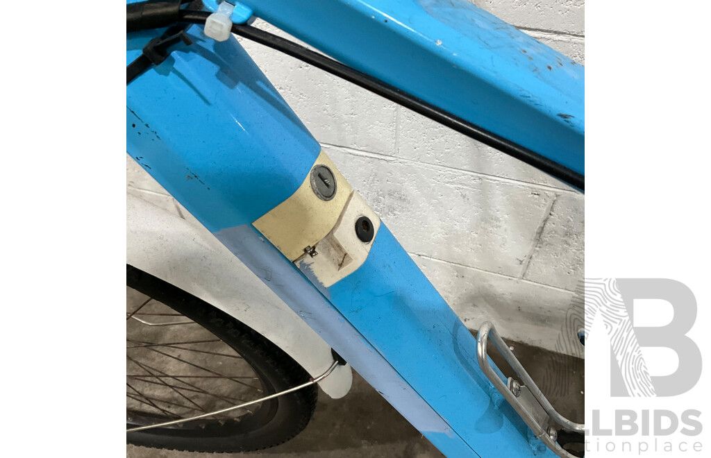 Blue E-Bike