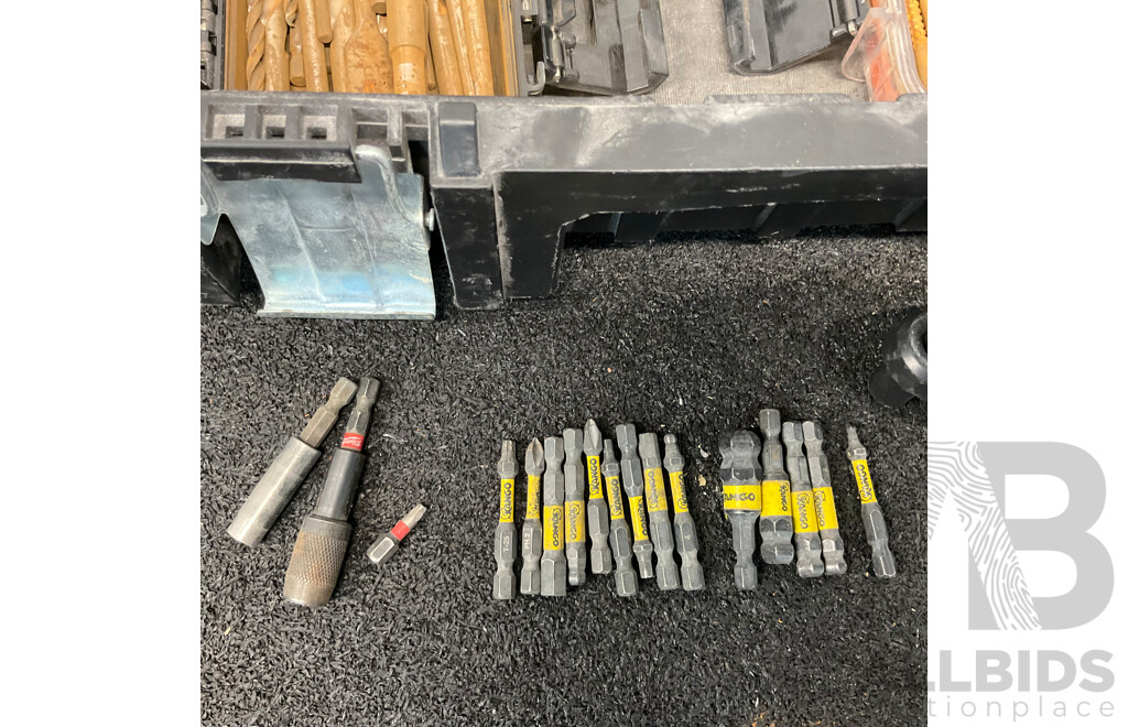 TACTIX Cantilever Toolbox with Drill Bitts and Others
