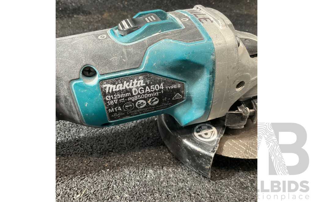 MAKITA 18V LXT Brushless Angle Grinder (DGA504) - Skin Only