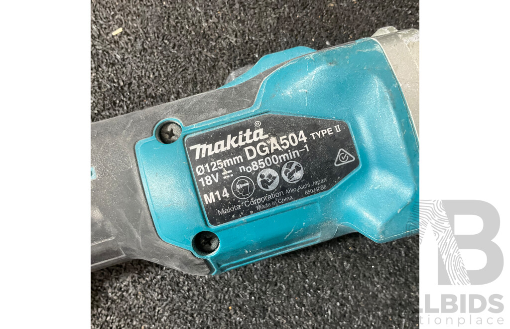 MAKITA 18V LXT Brushless Angle Grinder (DGA504) - Skin Only
