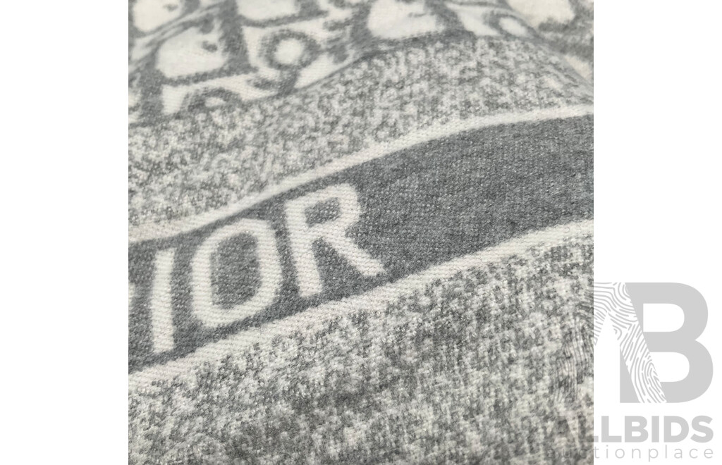 Cashmere/Silk Oblique Scarf Branded Christian Dior